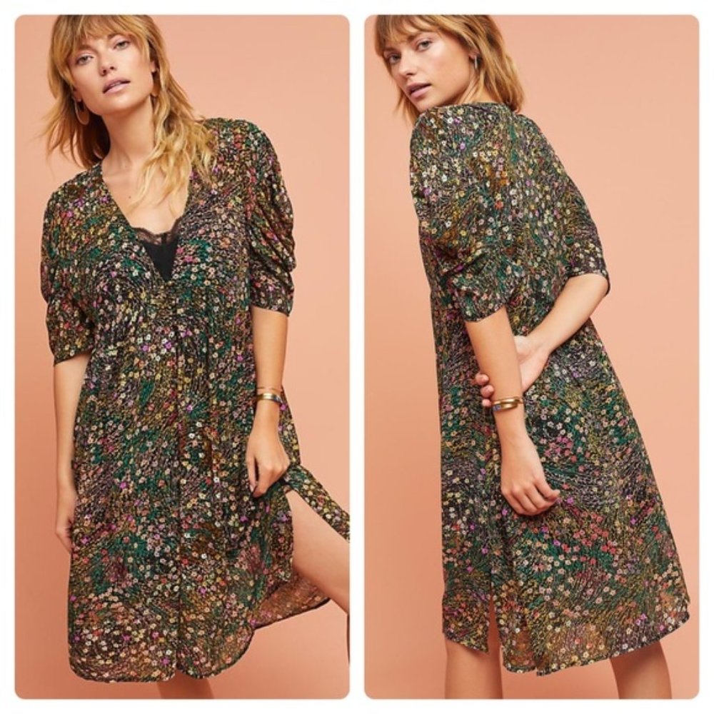 Akemi + Kin puff sleeve floral dress